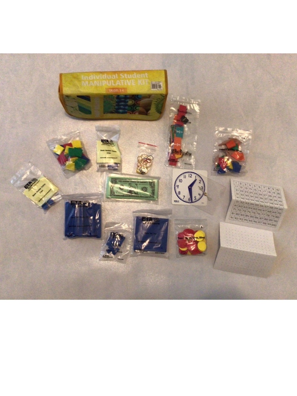 HSP Math Individual Student Manipulative Kit Grade 3-4 Homeschool Math Tools SET